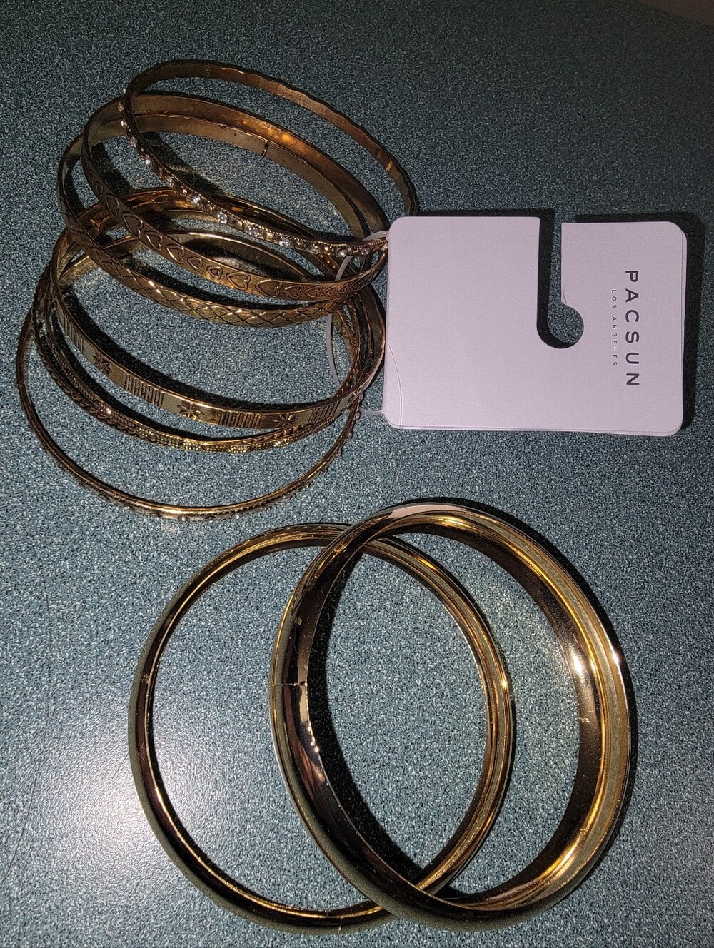 PacSun Gold Bangle Bracelet Bundle – 9 Pieces NWT